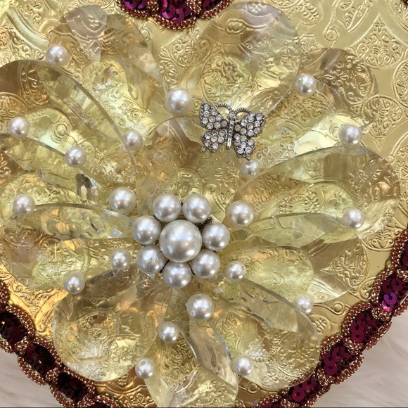 💝Crystal Heart Box Vintage Jewelry Valentine - Picture 13 of 15